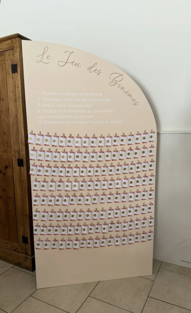 Panneau décoration "Le Jeu des Binômes"